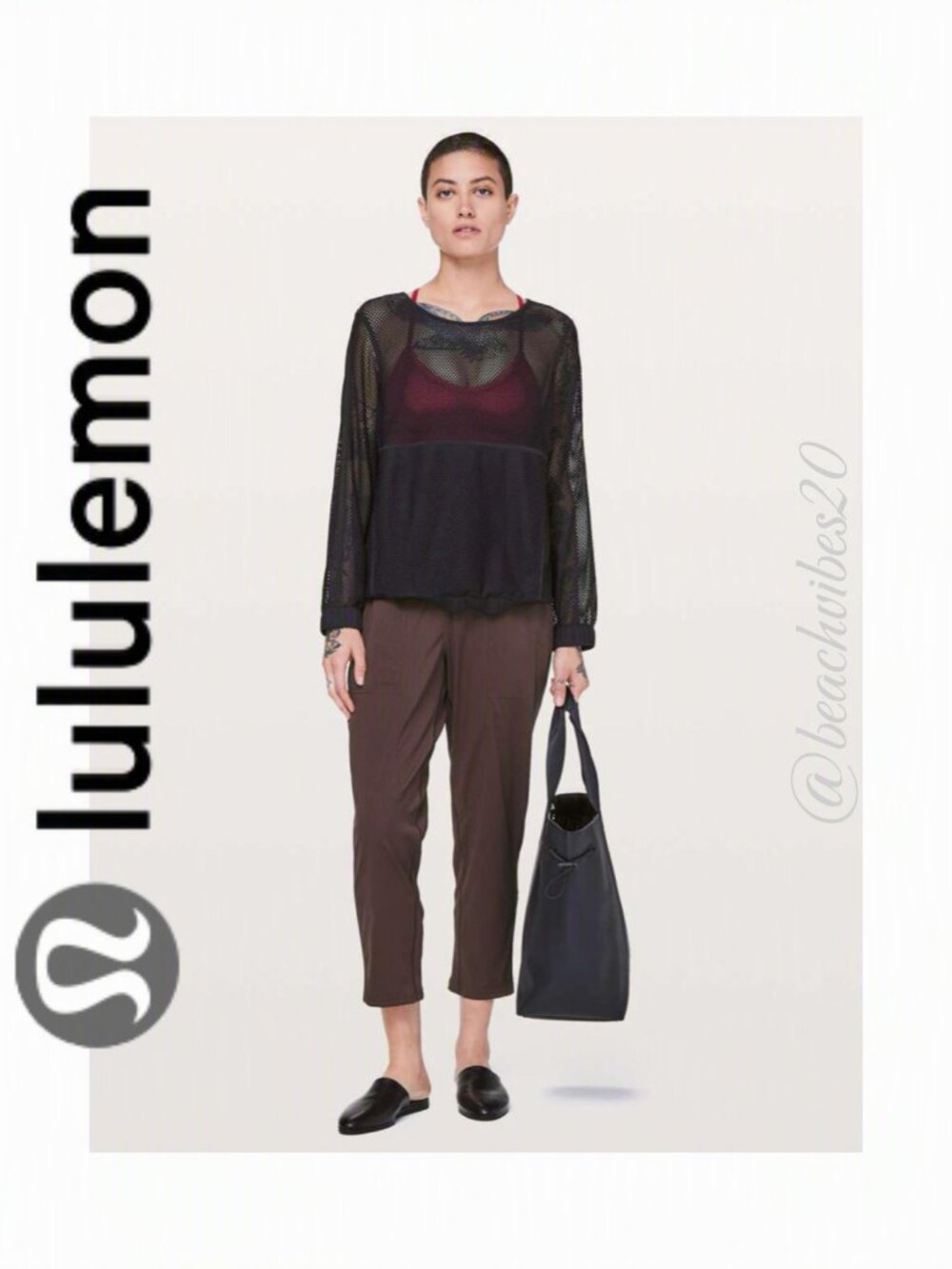LULULEMON ATHLETICA Dance Studio Crop II *Unlined 20"Black Satin EUC 6 LL-63